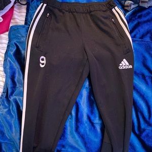 black adidas joggers